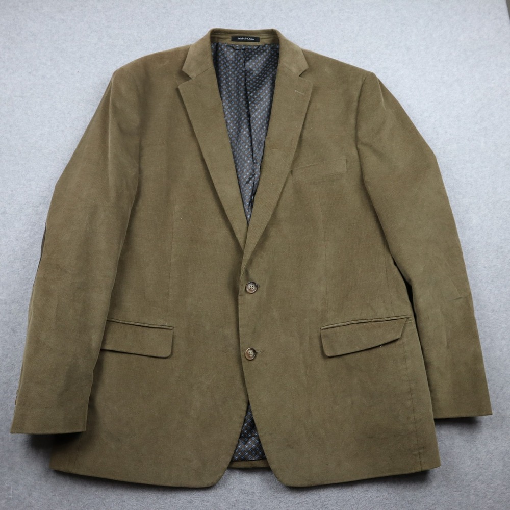 Lauren Ralph Lauren Sport Coat Mens 46L Corduroy Brown Elbow Patches Blazer Suit